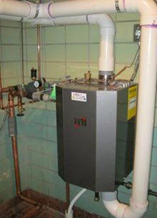 In floor gas boiler