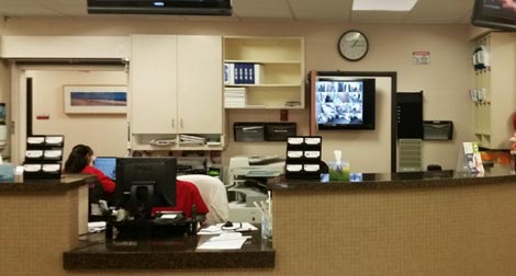 Hospital reception
