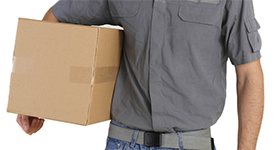 mover carrying a box