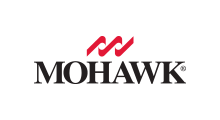 Mohawk logo: Red wavy design above the word MOHAWK in black text.