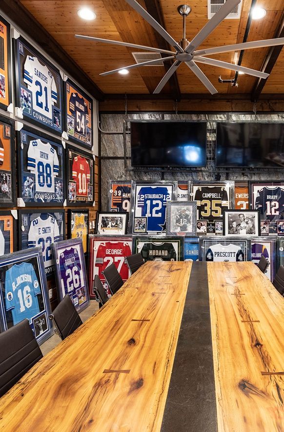 Framed jerseys