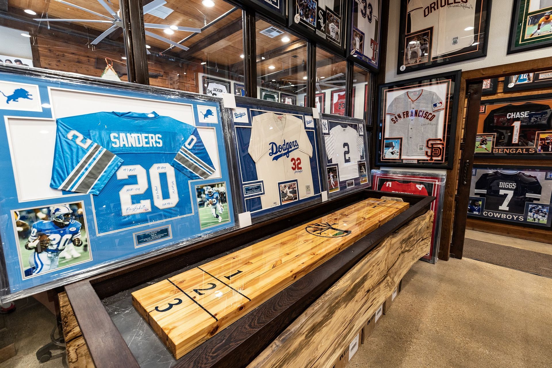 Sports memorabilia collection