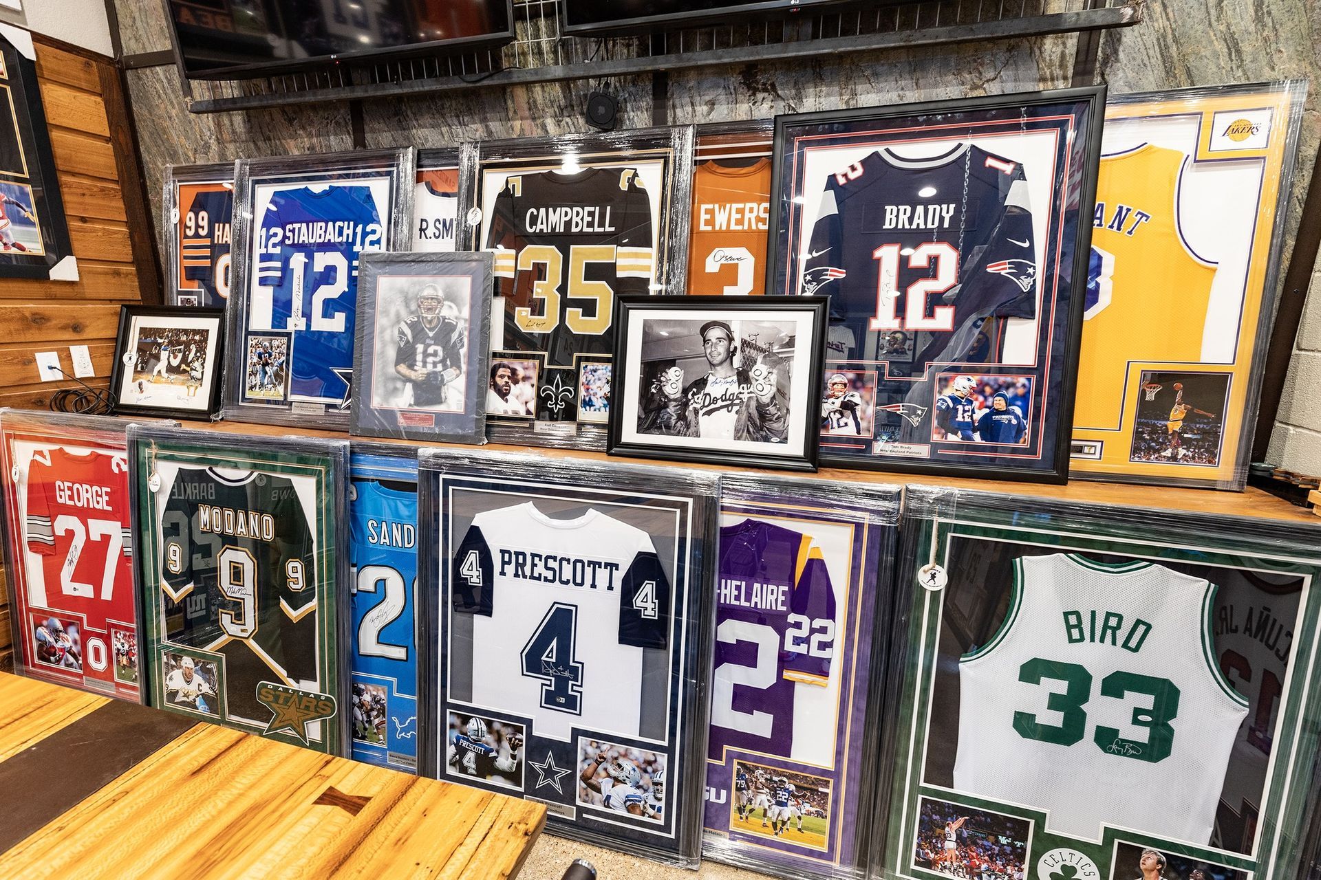 Sports memorabilia collection