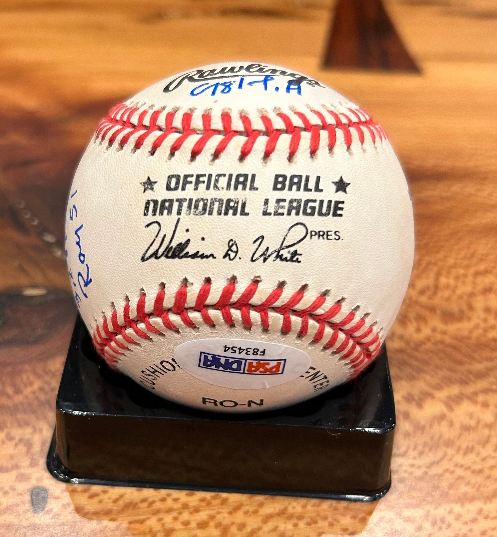 Baseball signed collectibles