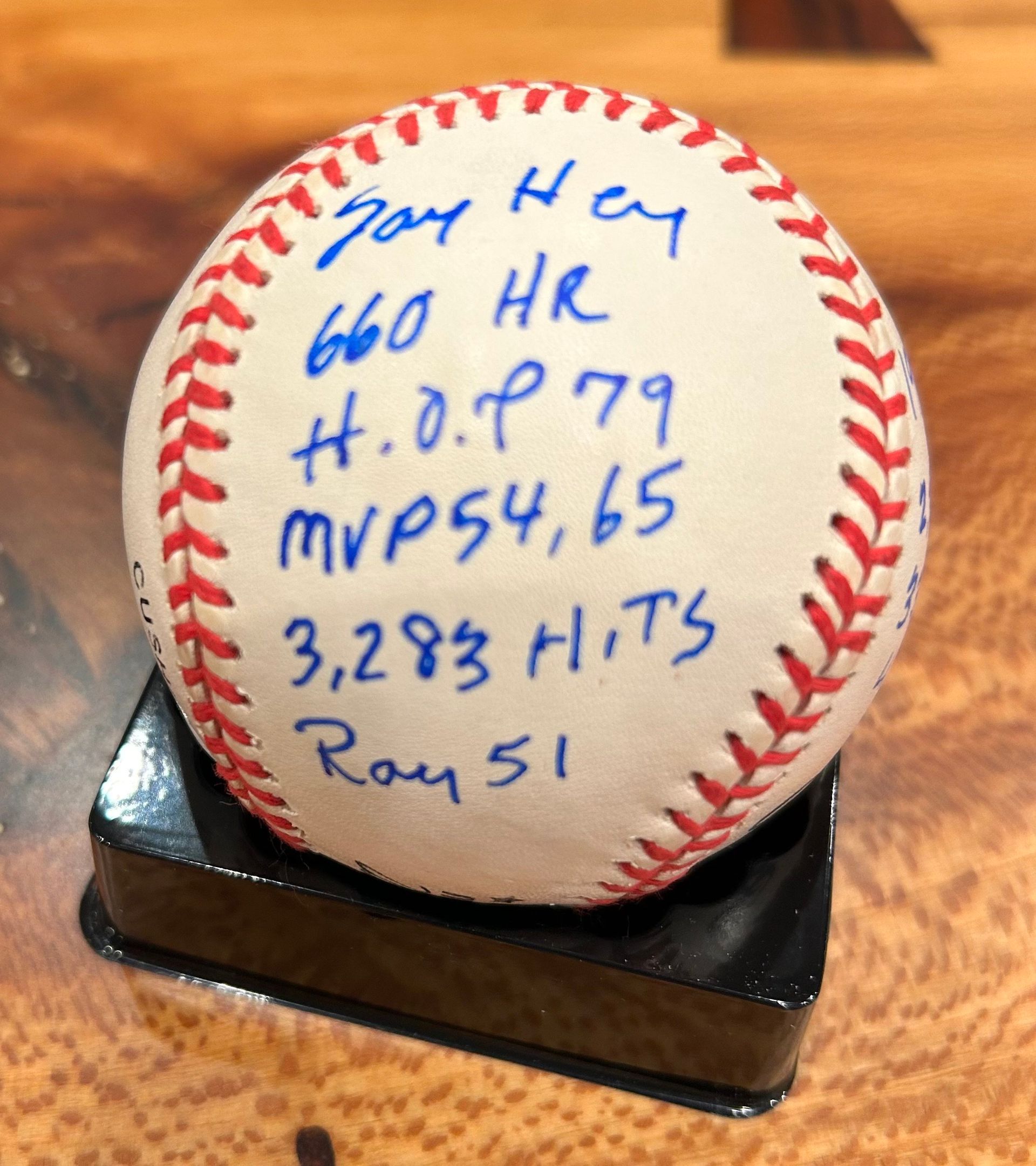 Baseball signed collectibles