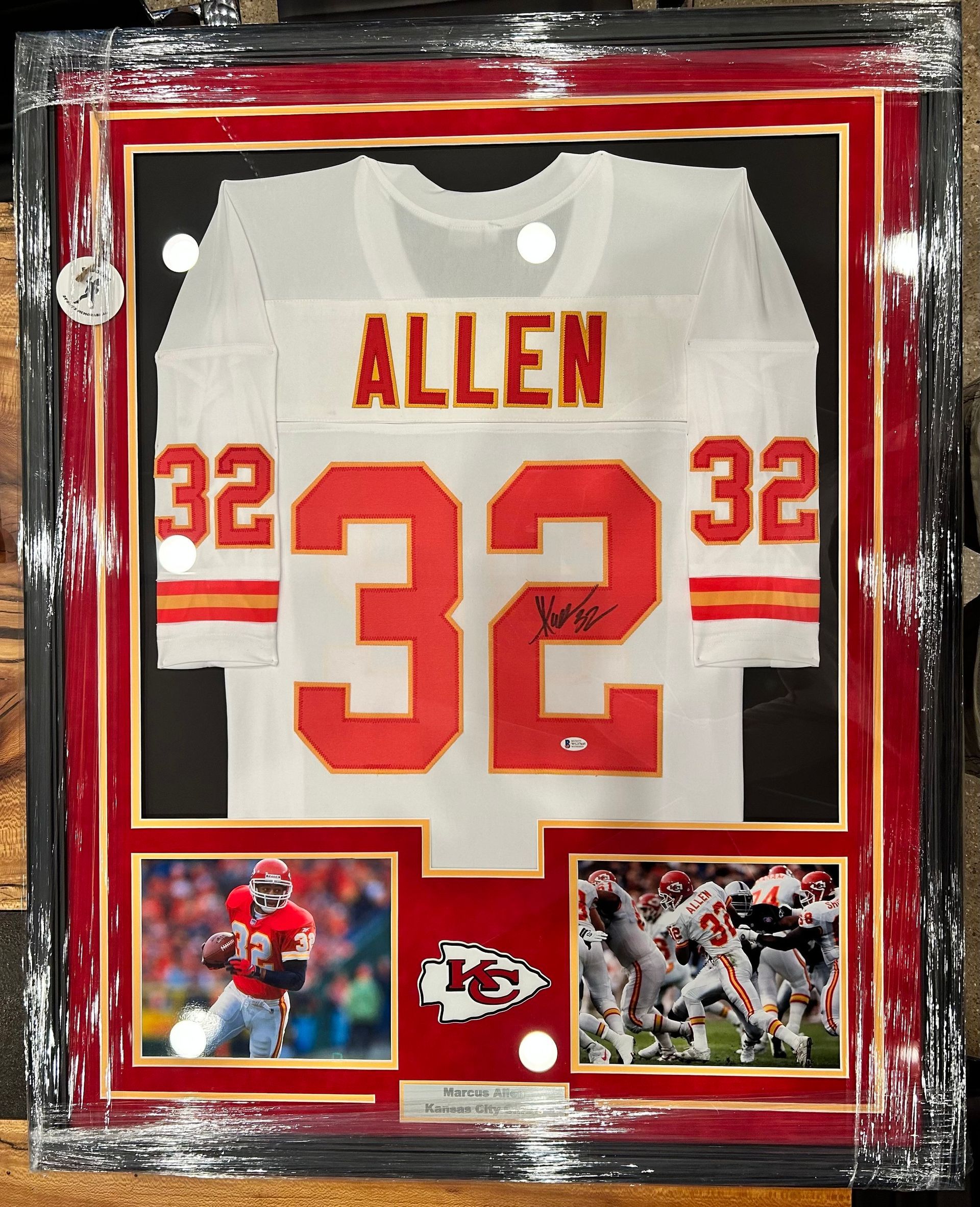 Football signed jersey