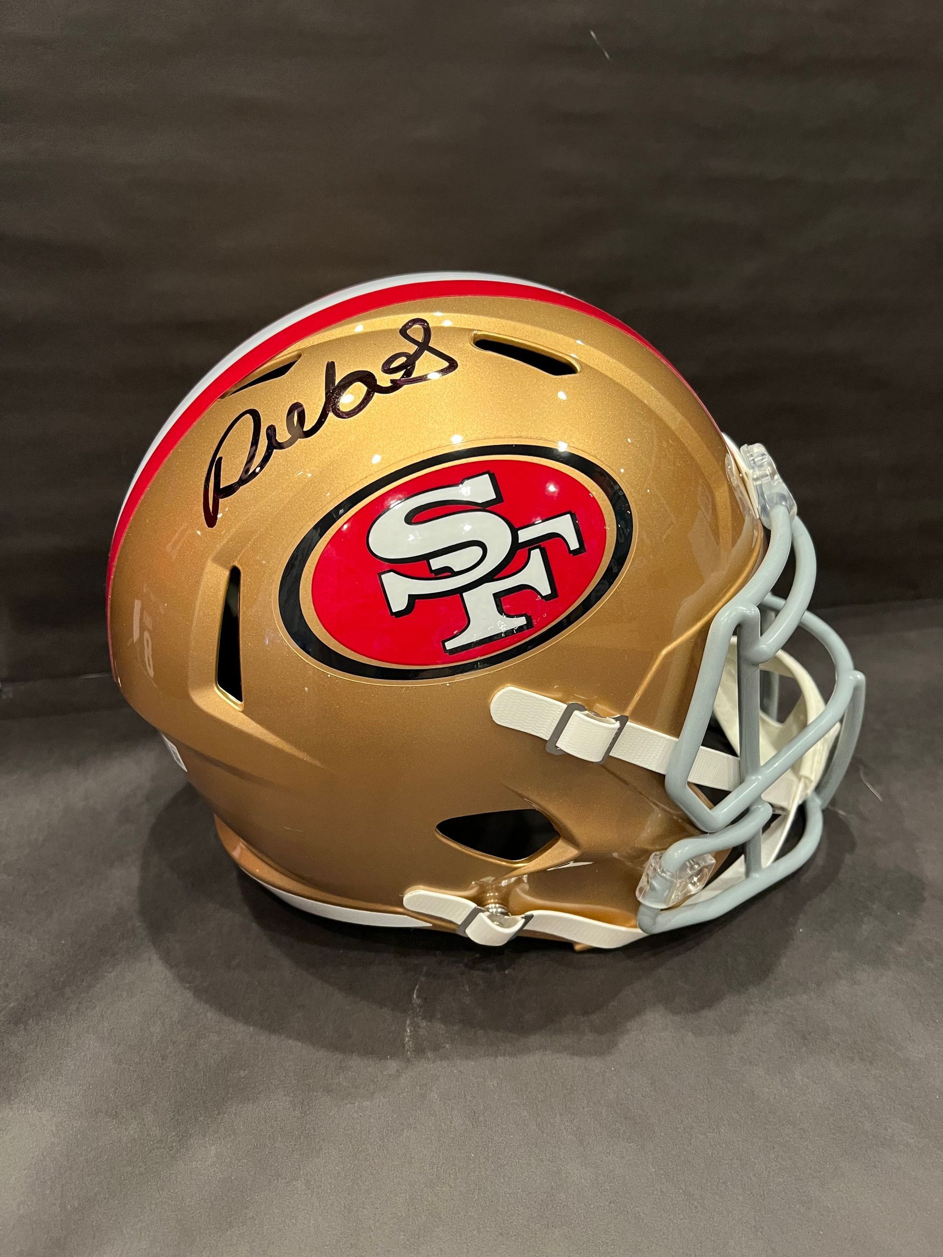Football signed helmet