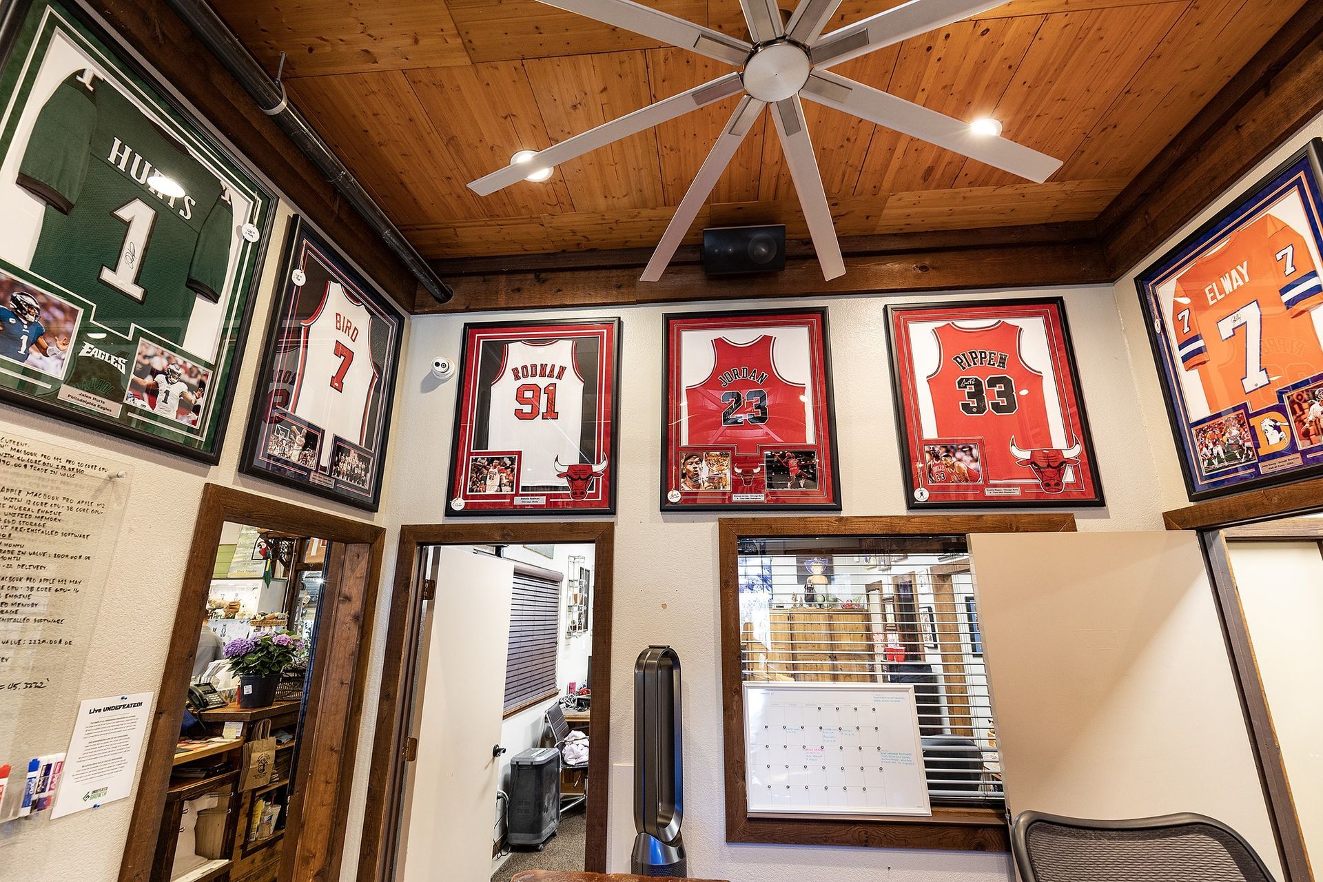 Framed jerseys