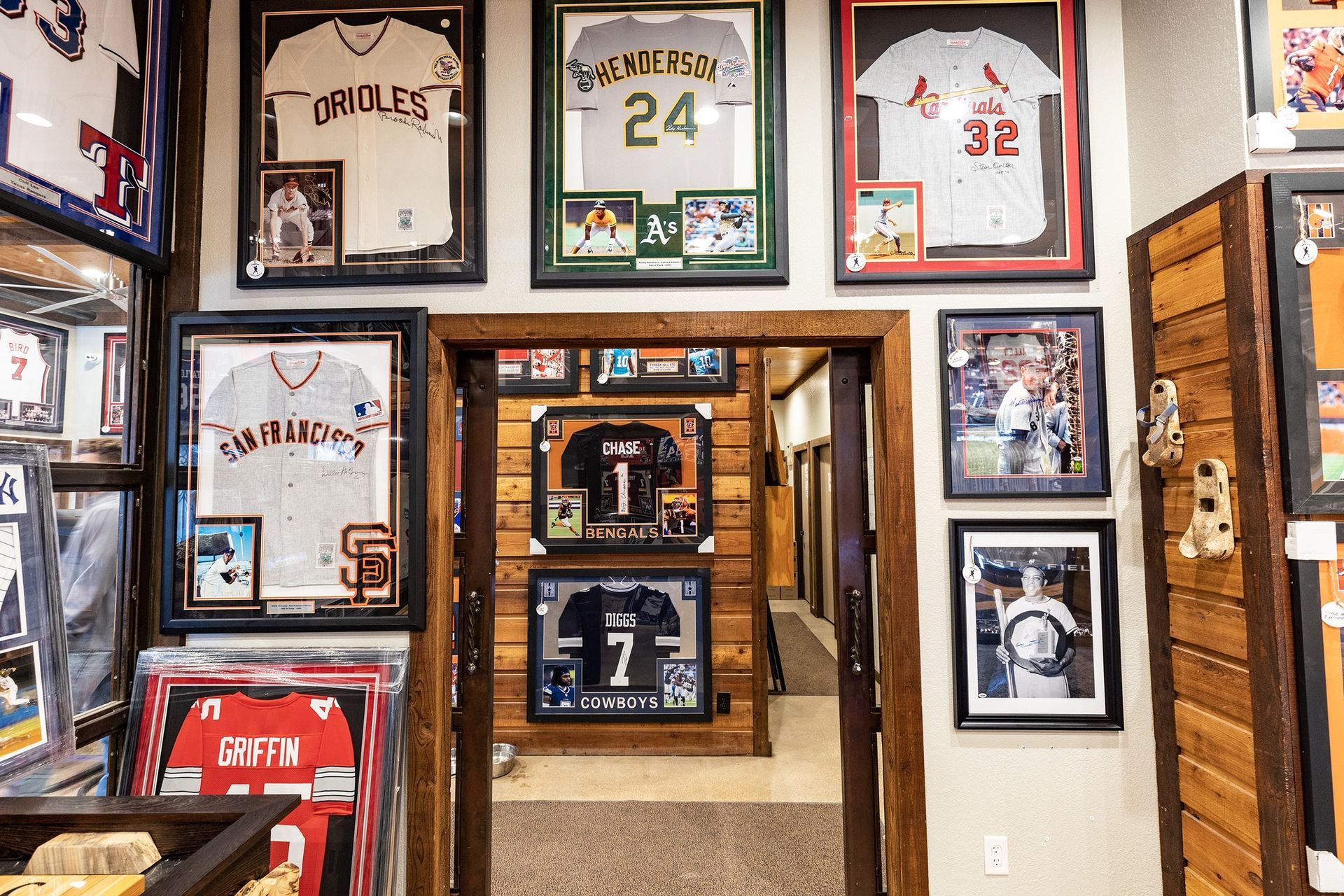 Framed jerseys