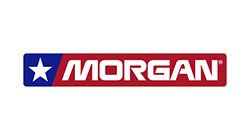 Morgan logo with a blue star, red rectangle, and white text.