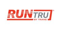 RUNTRU by Trane logo in red and gray text