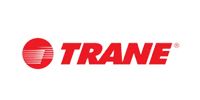 Trane red logo on a white background