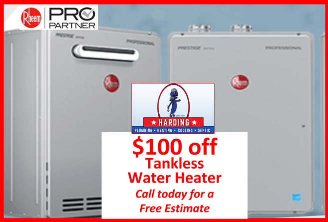 $100 off  Tankless Water Heater