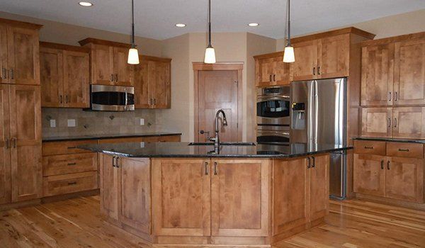 Wooden kitchen cabinet