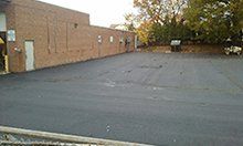 Commercial parking lot.