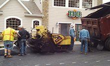 Commercial parking lot.