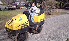 Residential driveway.