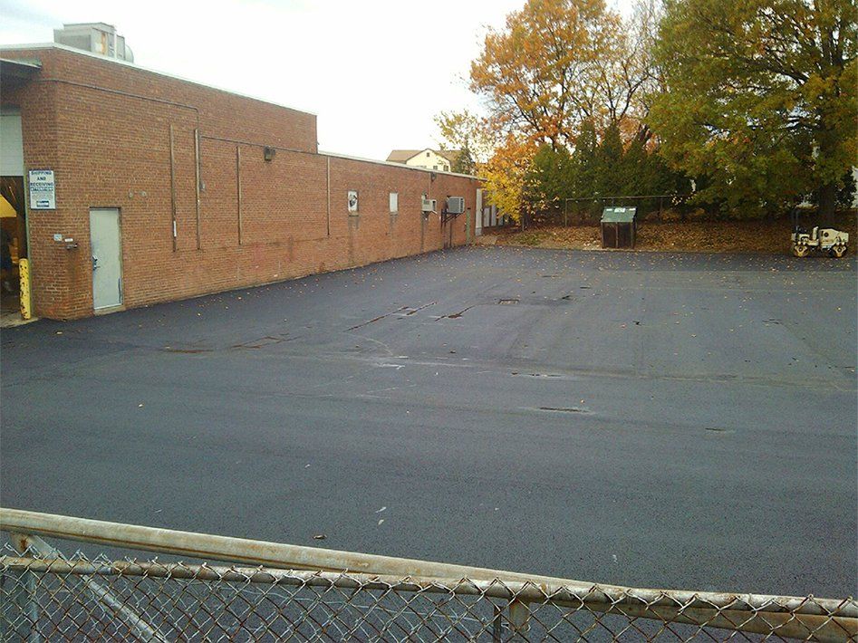 Commercial parking lot.