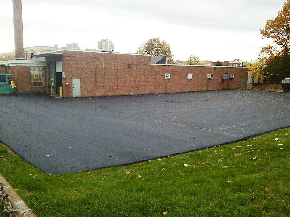 Commercial parking lot.