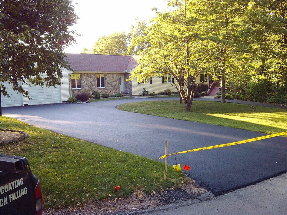 Residential driveway.