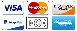 Major credit cards, Paypal and Cash