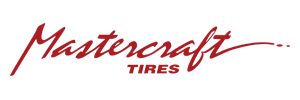 Mastercraft Tires logo in red script on a white background