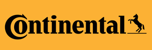 Continental logo in black on a yellow background, with a rearing horse icon.
