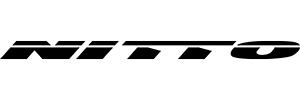 Black stylized “NITTO” logo on a white background