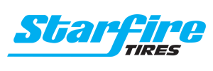 Starfire Tires logo in blue and black text on a white background