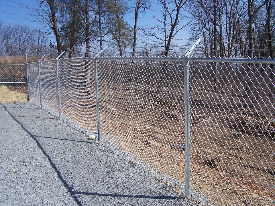 Chain link fencing