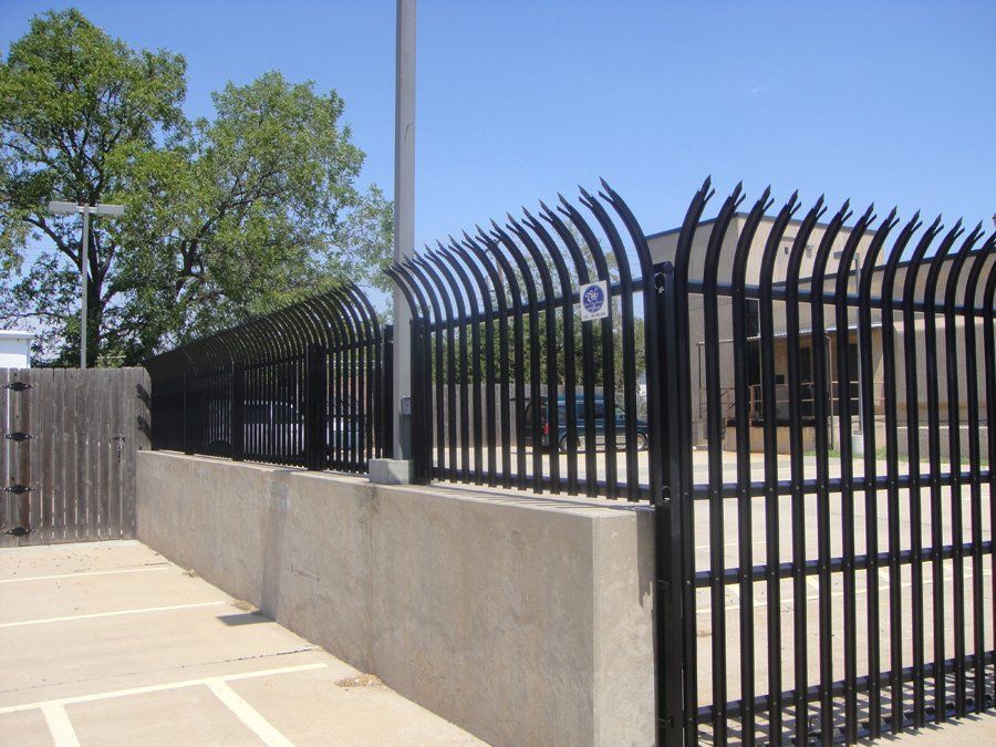Residential iron fencing