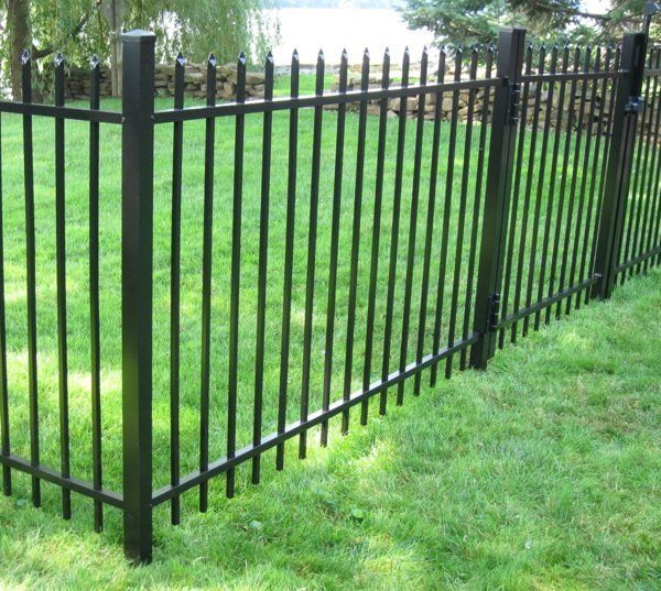 Ornamental iron fencing