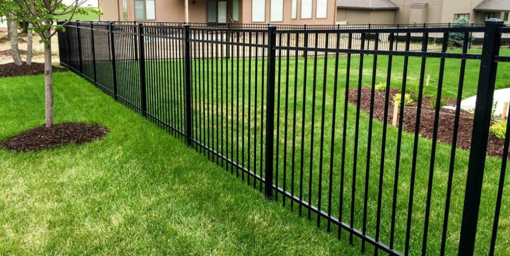 Ornamental iron fencing