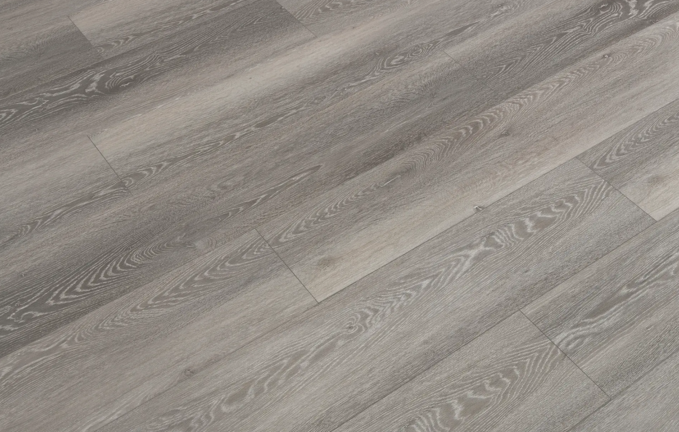 A close up of a gray wooden floor.