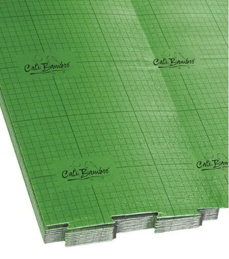 A green sheet of paper with the word cali written on it