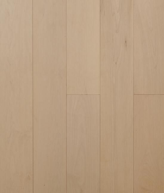 A close up of a white wooden floor.