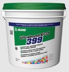 A bucket of mapei ultrabond eco 399 floor adhesive.