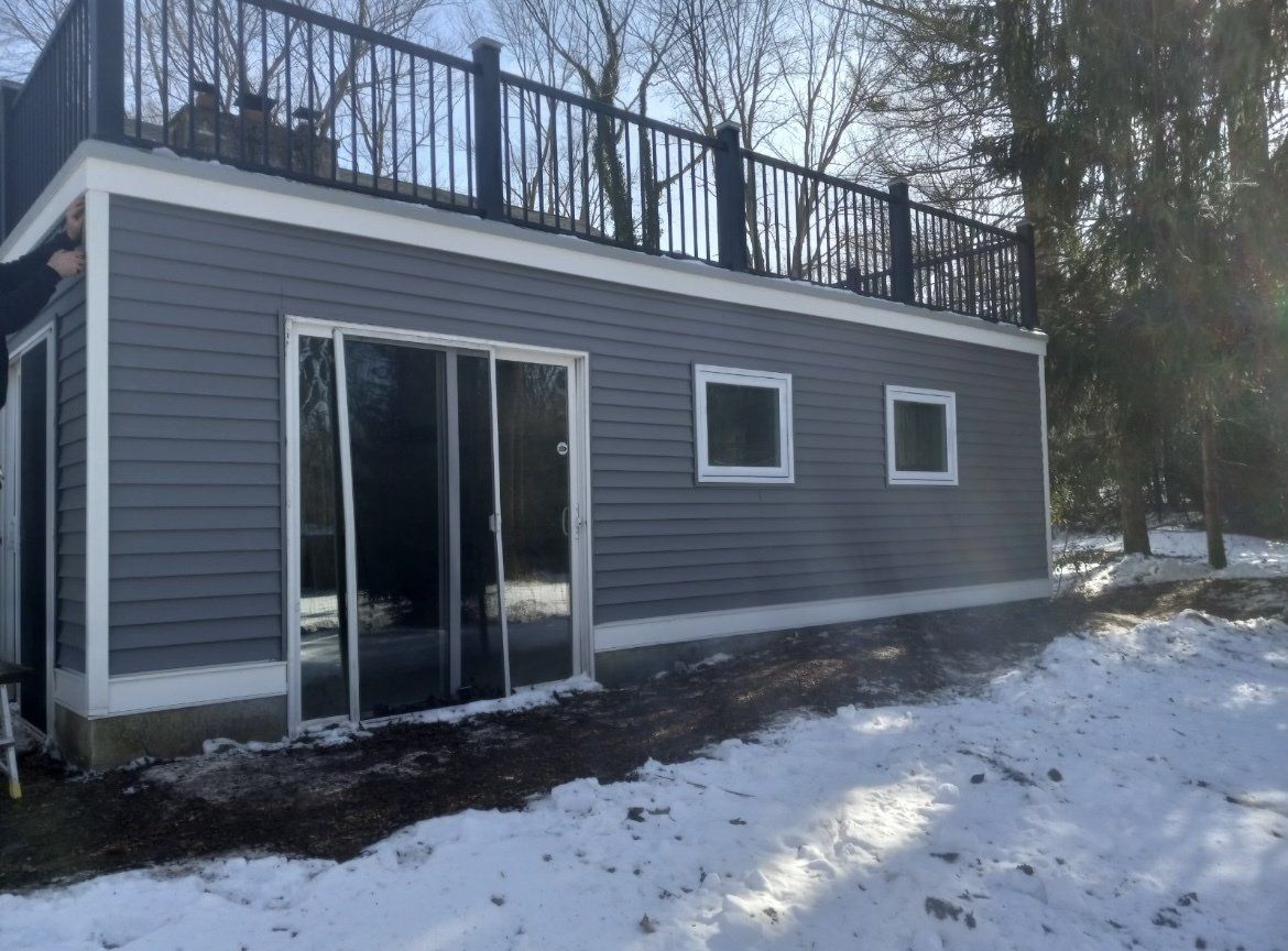 After image of siding repair