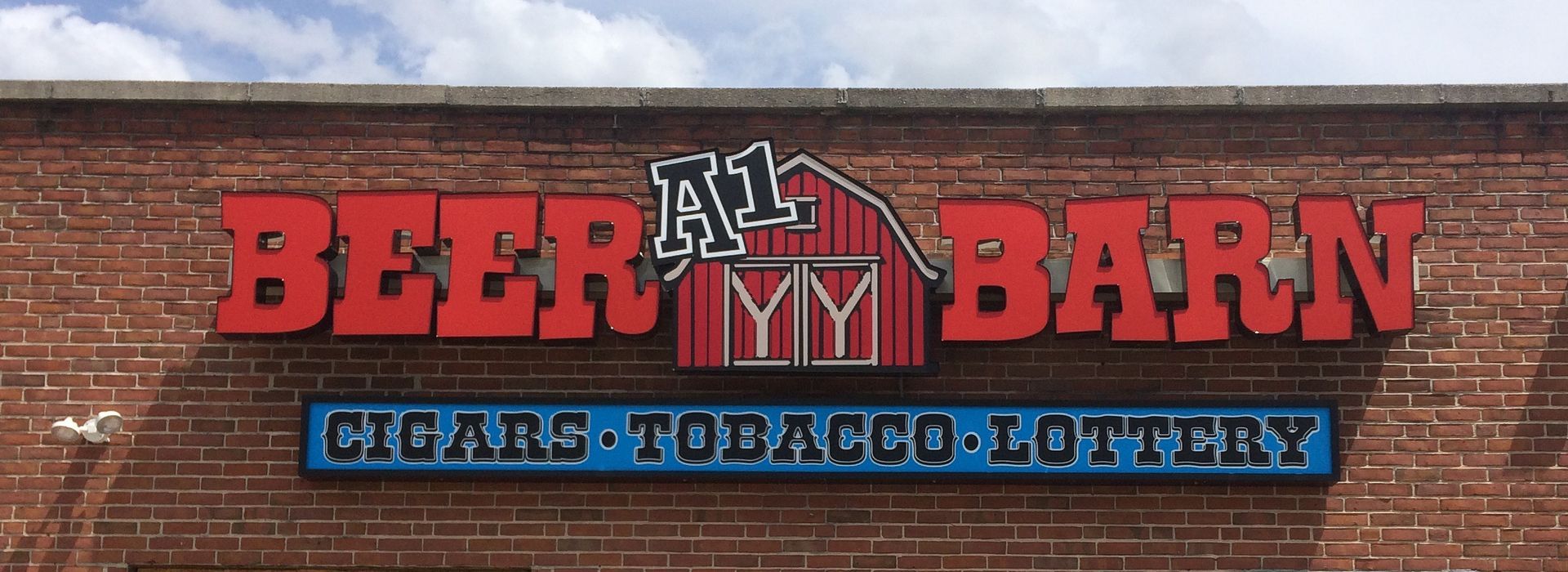 A sign that says A1 Beer Barn.