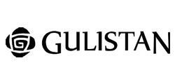 Gulistan logo with black stylized emblem and the word “GULISTAN” on a white background