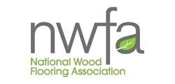 National Wood Flooring Association logo with gray and green “nwfa” text