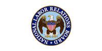 National Labor Relations Board seal with an eagle in a blue circular emblem
