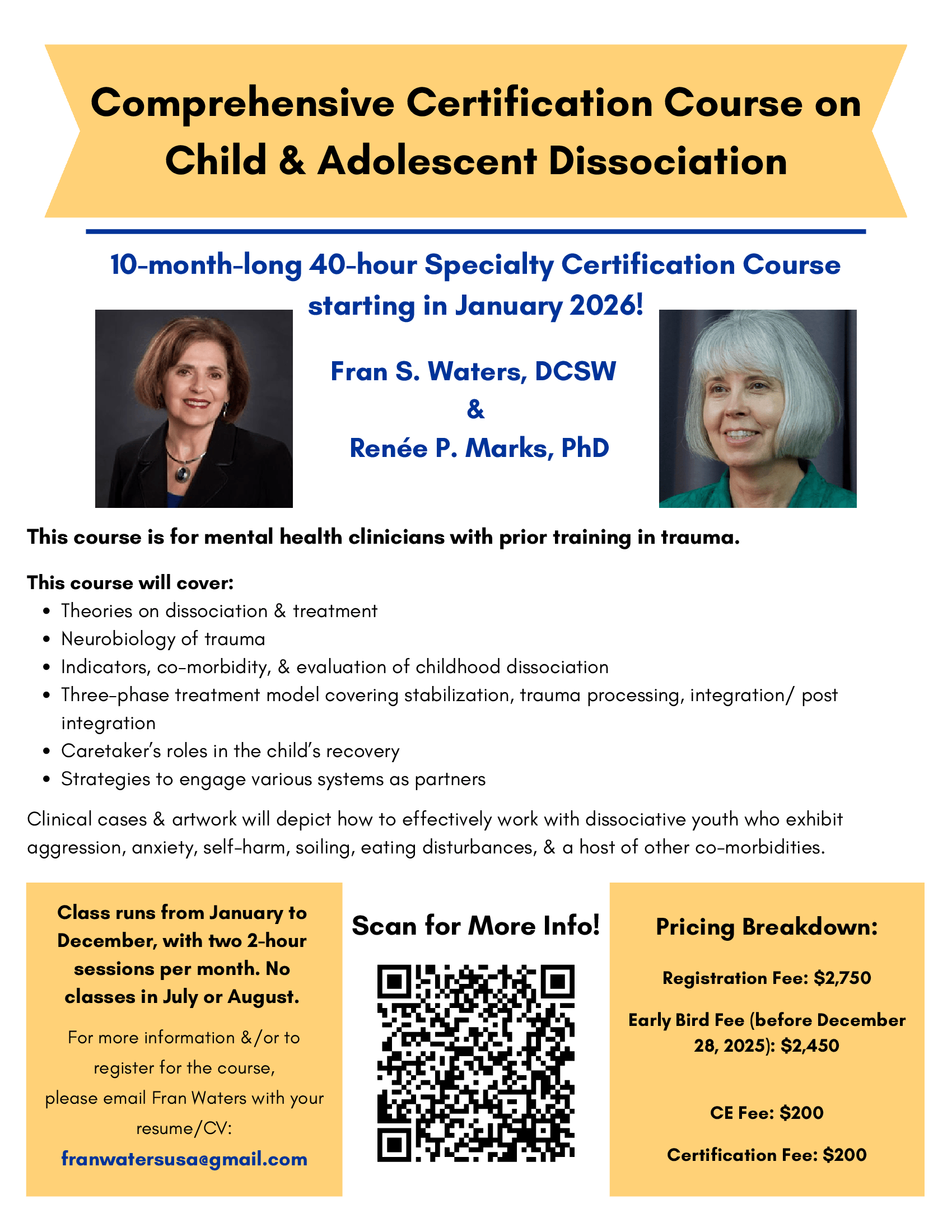 Comprehensive Course on Dissociation in Children & Adolescents
