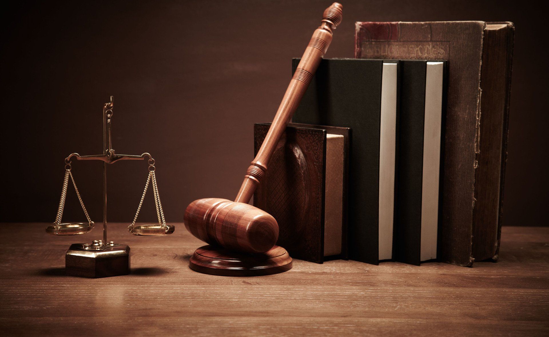 Law book and gavel