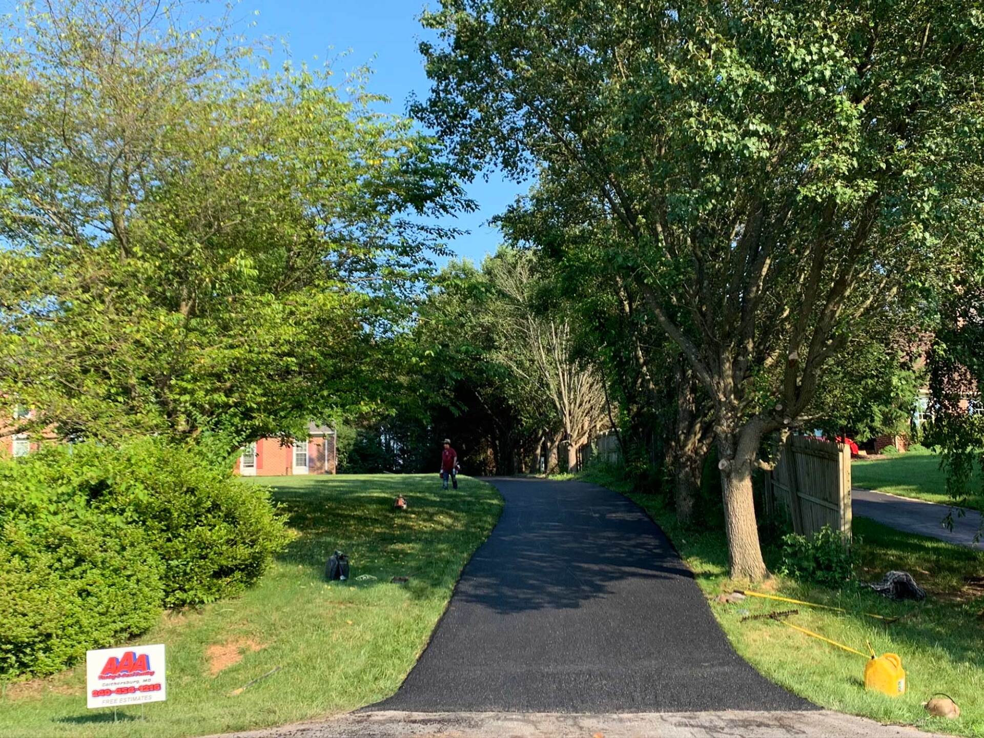 Asphalt paving project