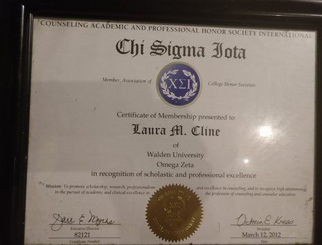 Laura M. Cline Certification