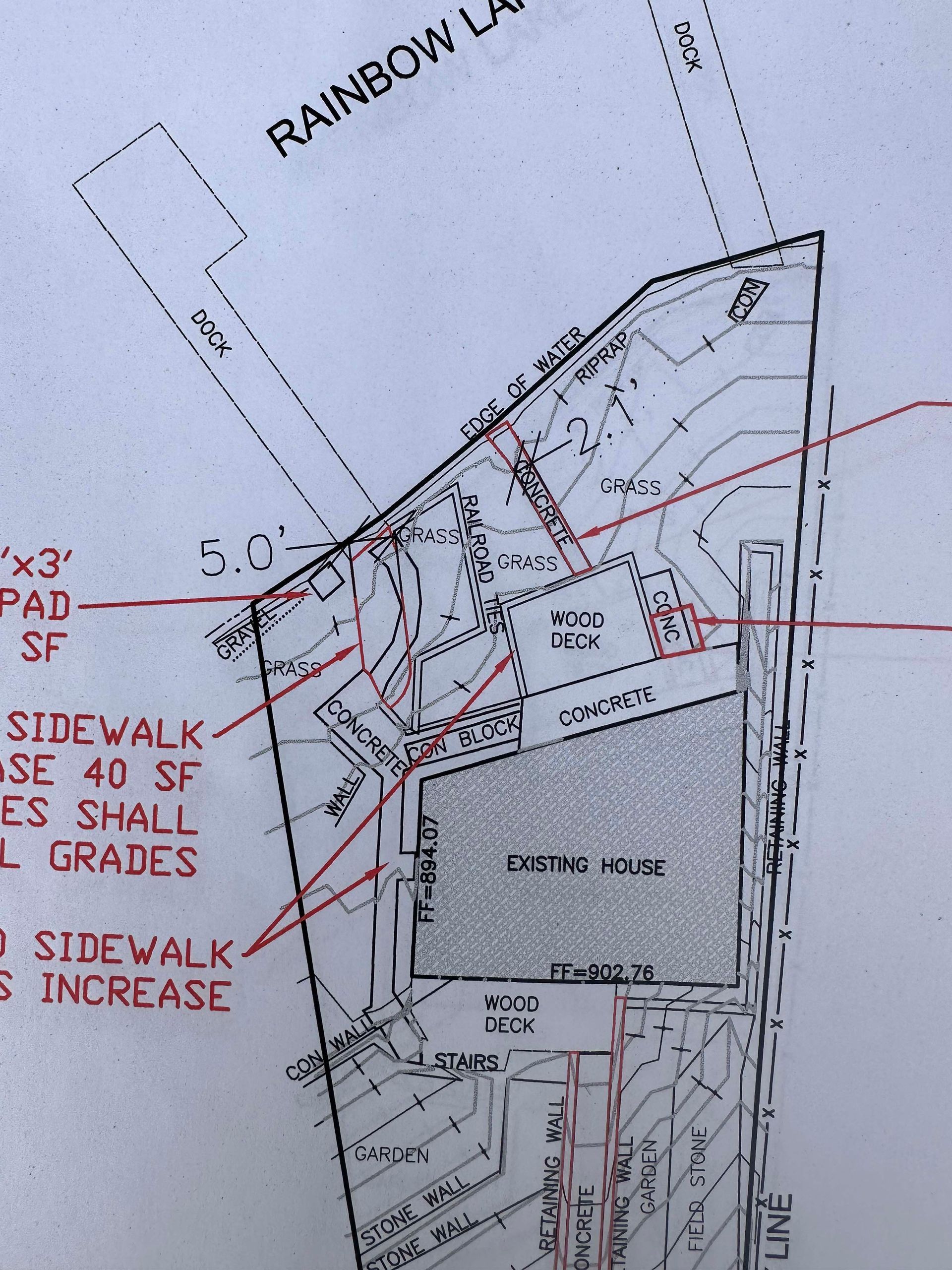 A black and white drawing of a rainbow lane