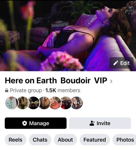 Boudoir photographer group page with couple's boudoir sessions in studio