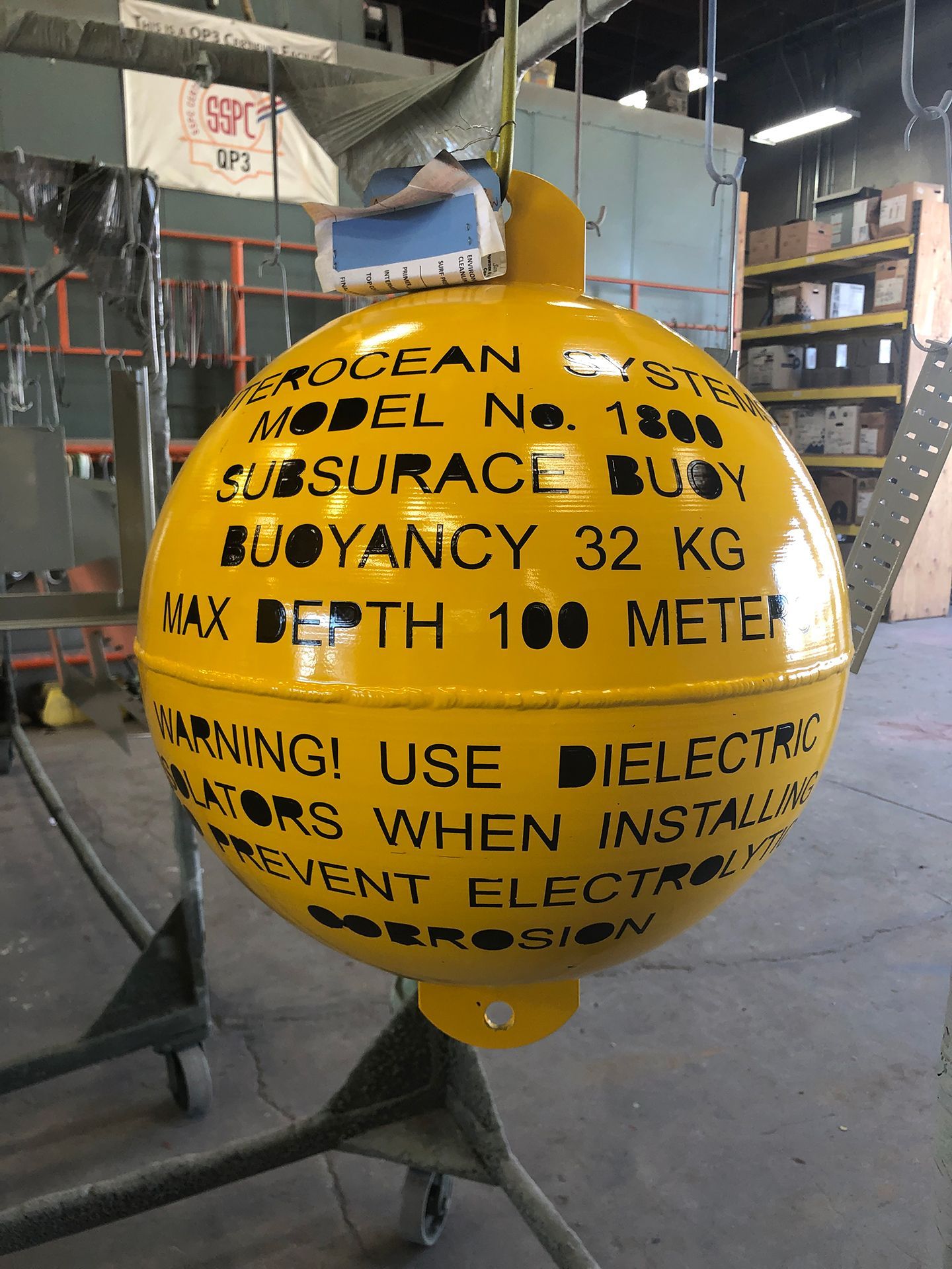 yellow steel ball painting