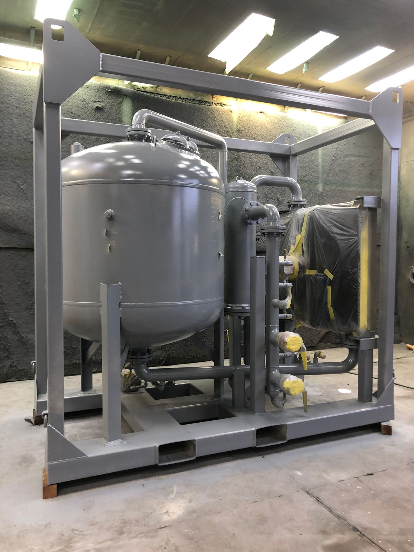 gray equipment painting